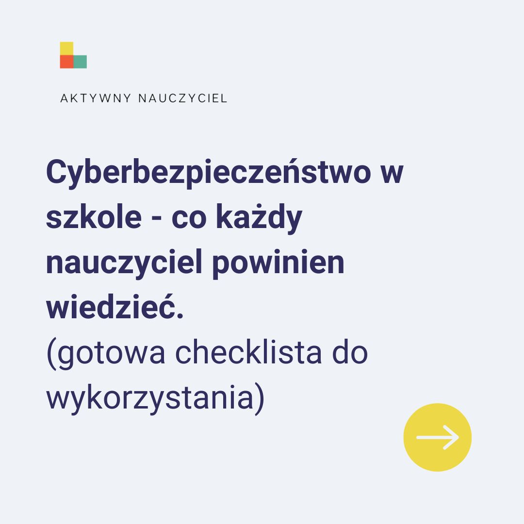 Cyberbezpieczeństwo w szkole