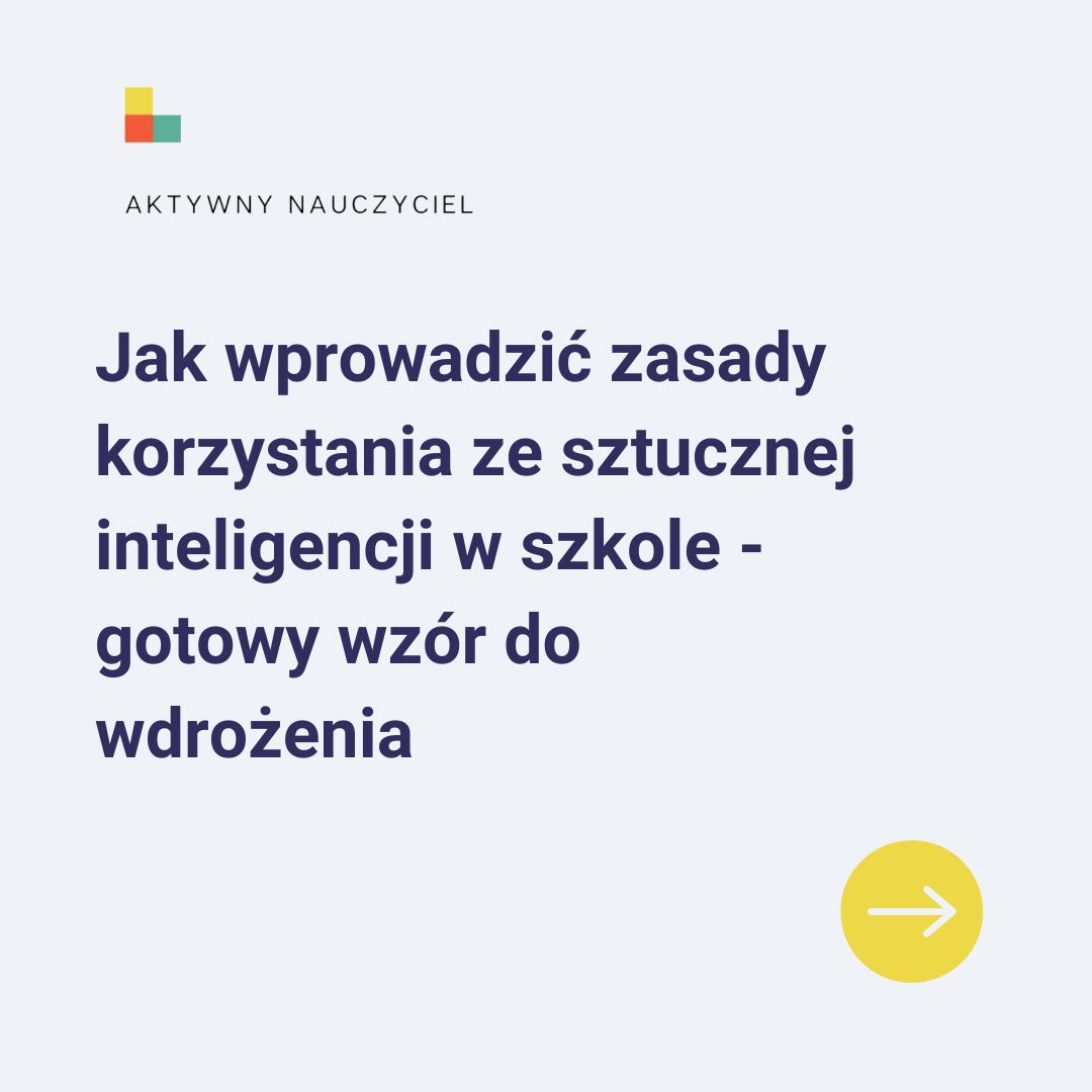 Zasady korzystania z AI w szkole