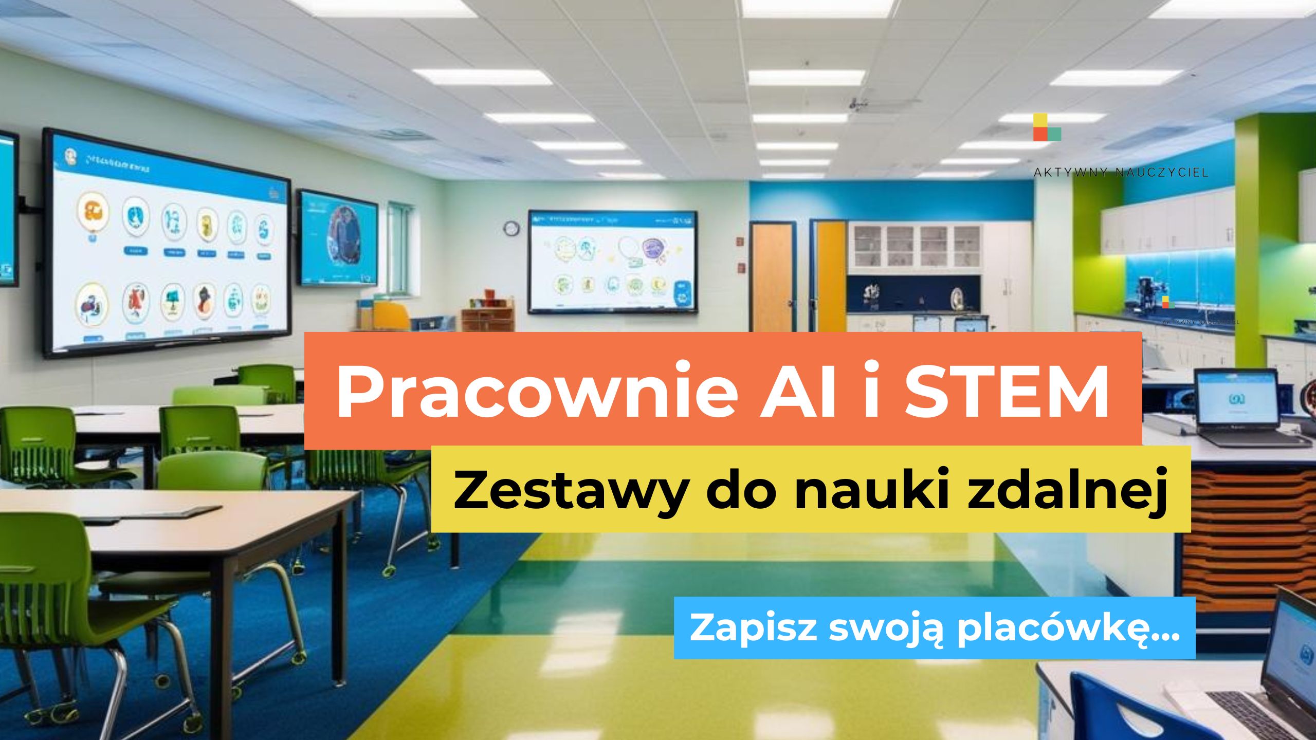 Szkolenia dla nauczycieli. Pracownie AI STEM. Zestawy do nauki zdalnej