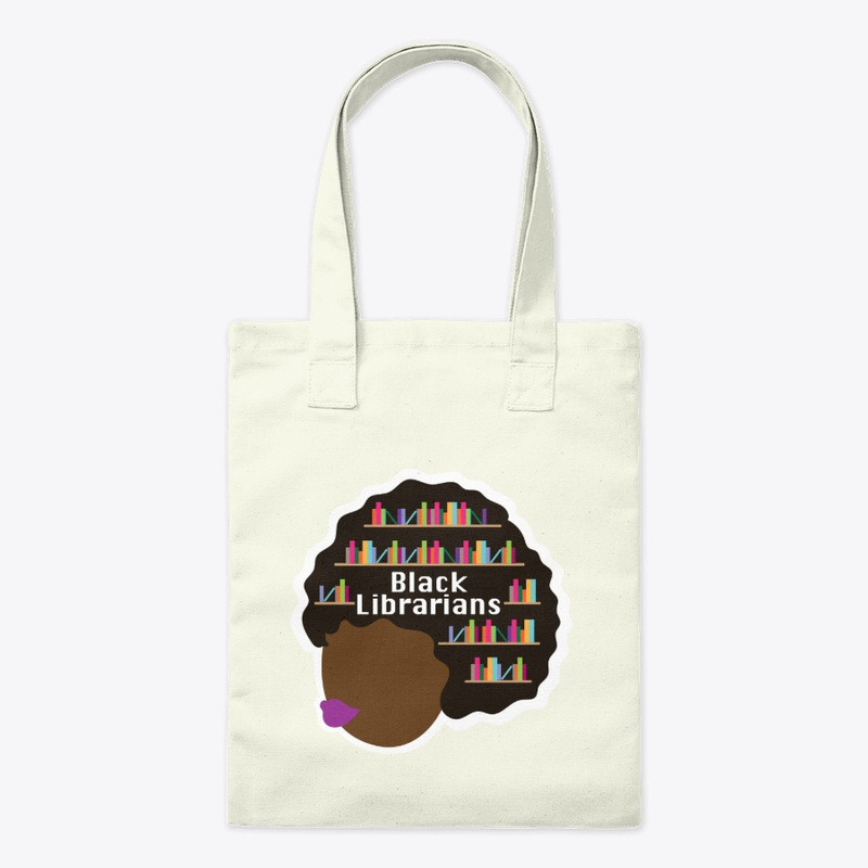Black Librarians feminine logo tote