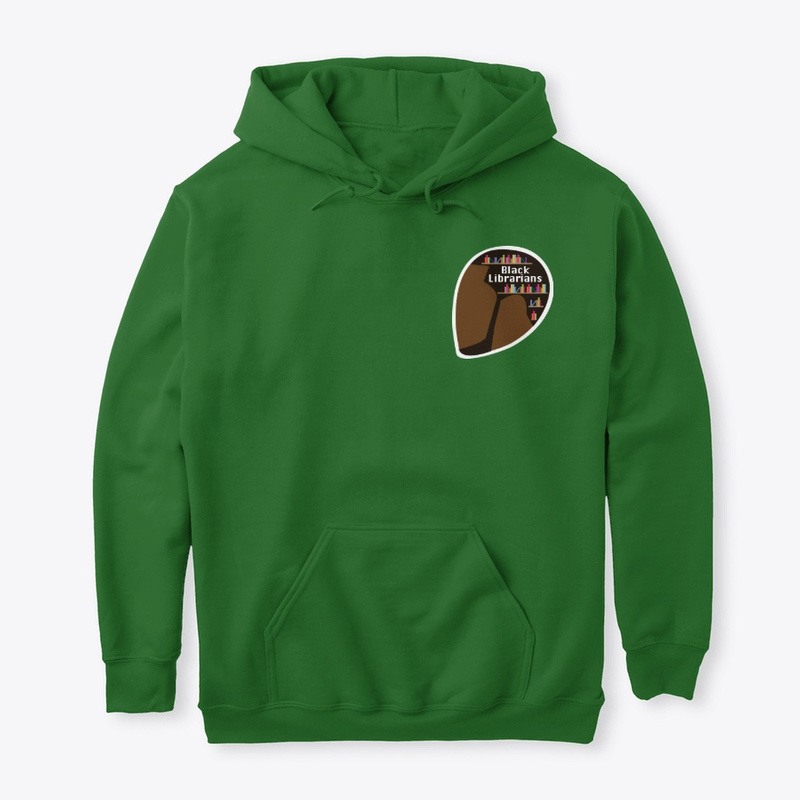 Black Librarians masculine logo hoodie