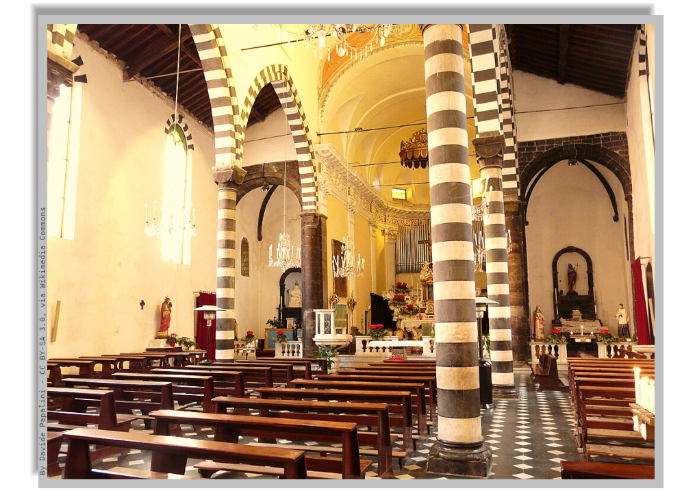 Interior of the church of Saint Jean Baptiste