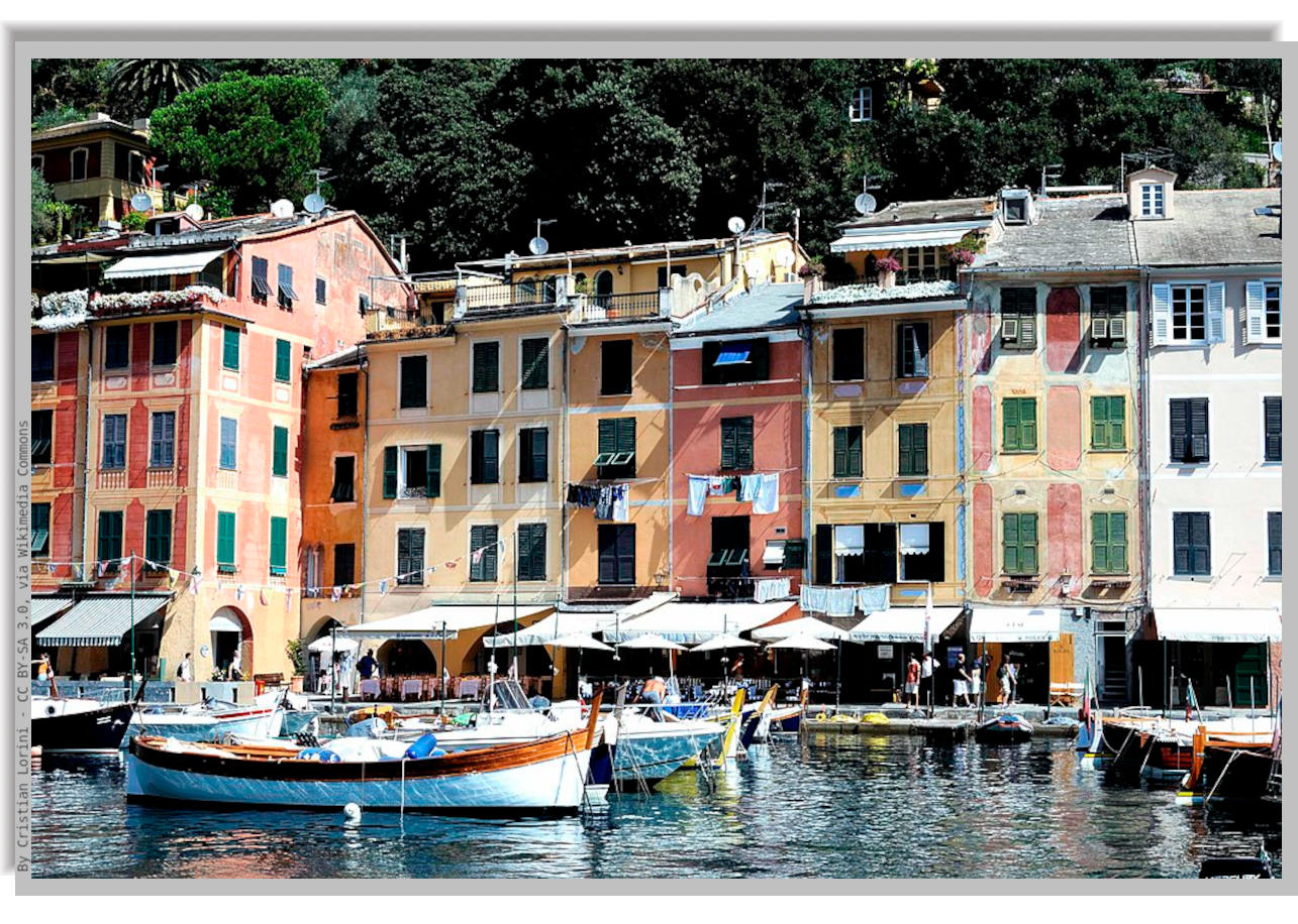 House facades in Portofino