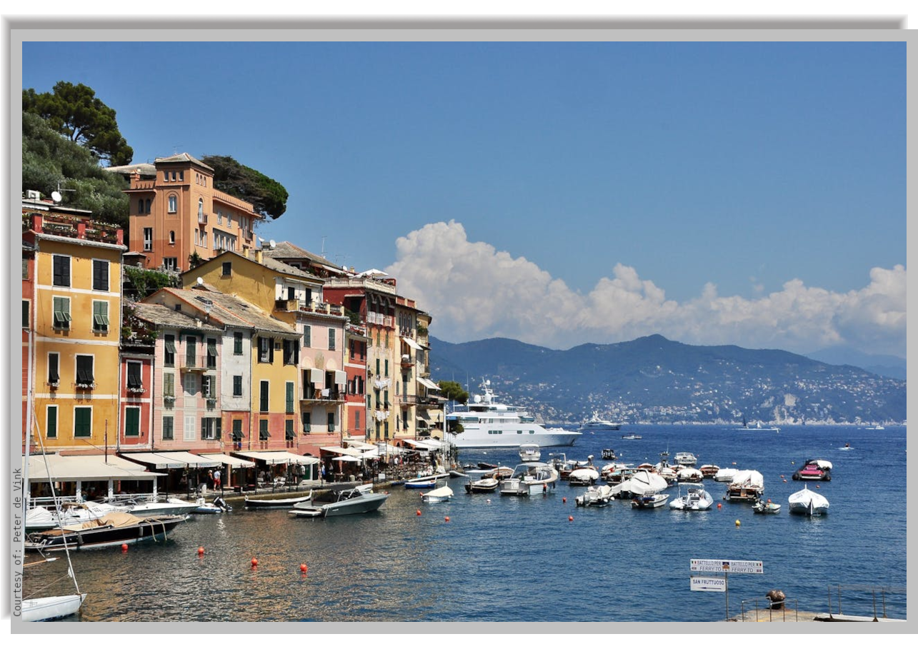 The Sea in front of Portofino village
