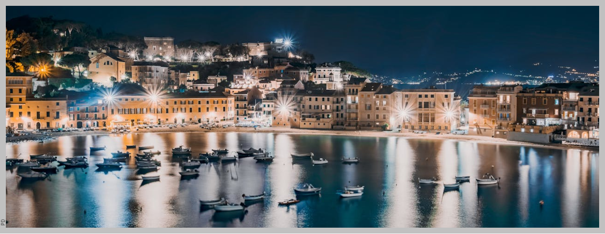 The Bay of Silence at night
