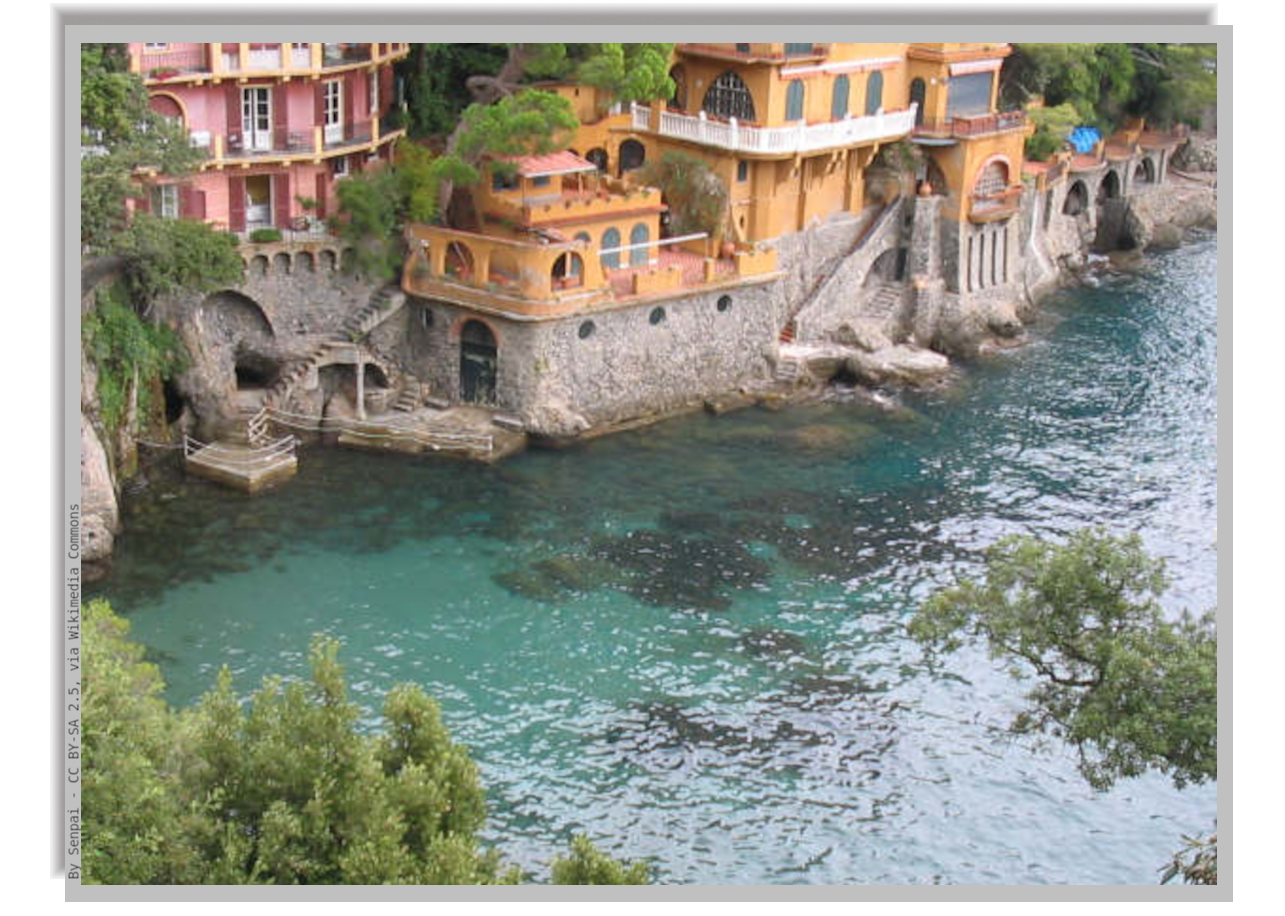 Cristal-clear sea waters of Portofino