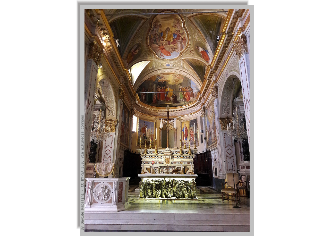 Decorated interior of Saint Martin Church