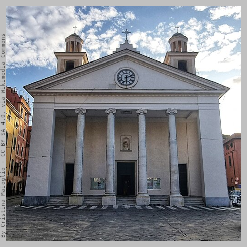 The facade of Saint Mary Basilica