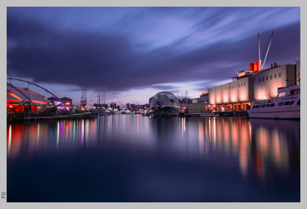 The Ancient Port at night
