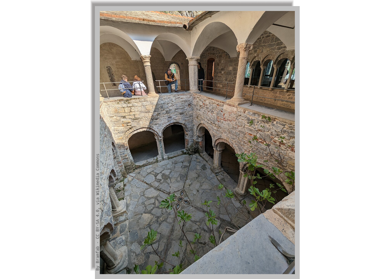 Internal loggia of San Fruttuoso Abbay