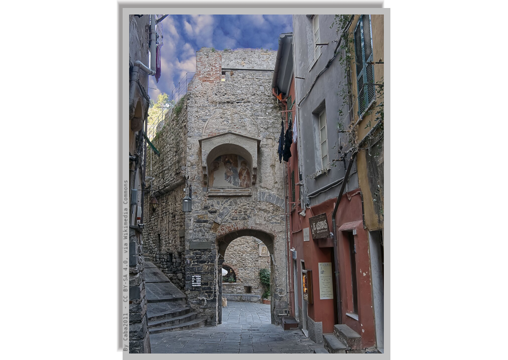 Stone houses along a picturesque alley