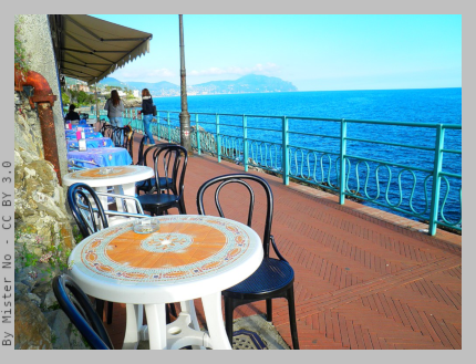 The Anita Garibaldi sea promenade in Nervi district