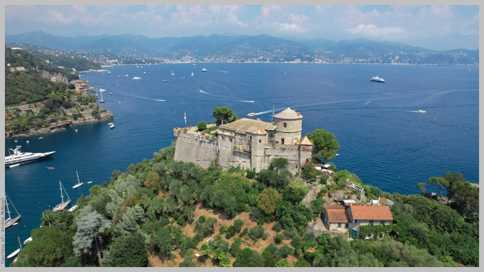 Brown Castle in Portofino village