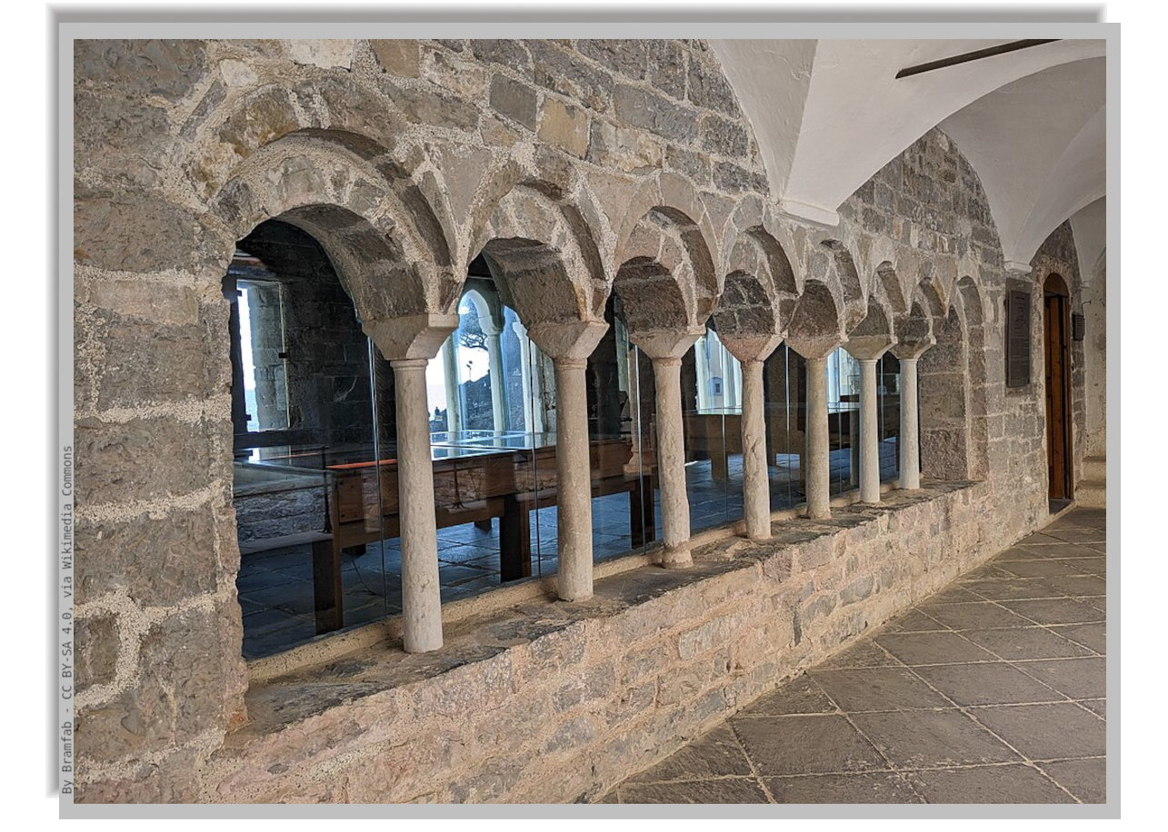Hallway in San Fruttuoso Abbay