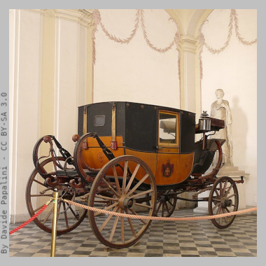 historic regal carriage in Palazzo Reale (Royal Palace)