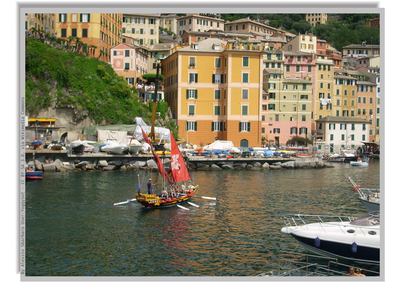 the 'Dragun", Camogli's historical boat
