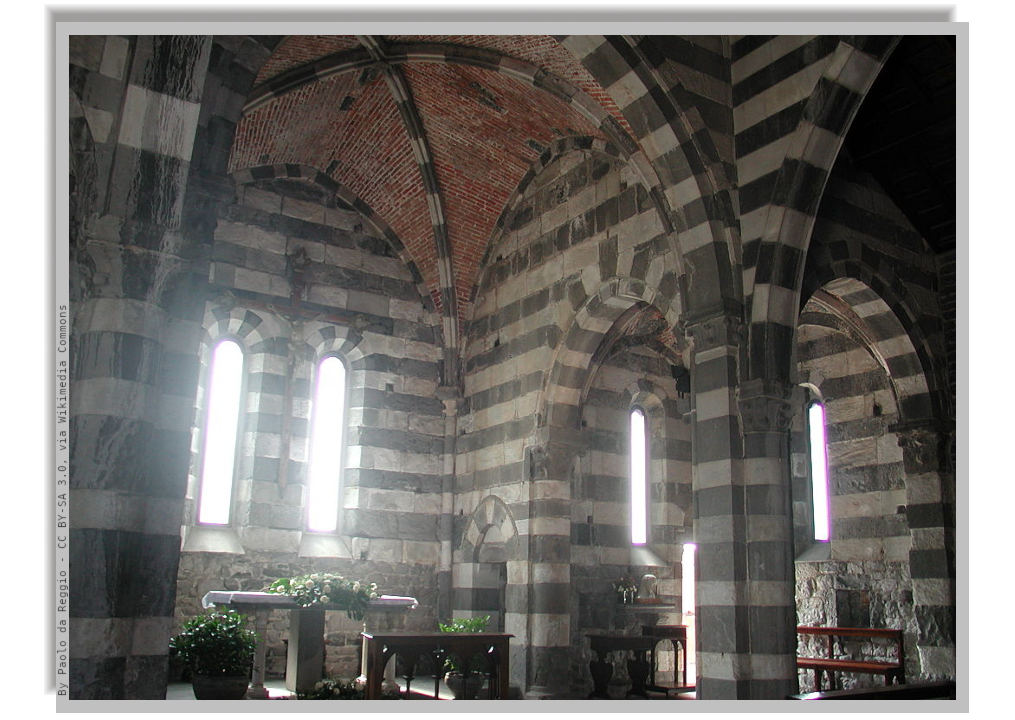 the internal vaults of Saint Peter church