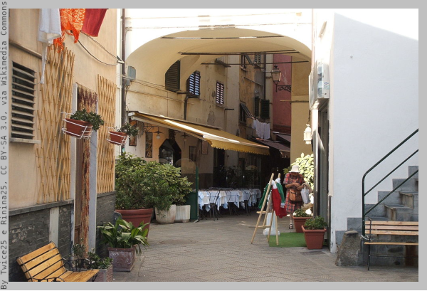Allay in Sestri Levante historic center