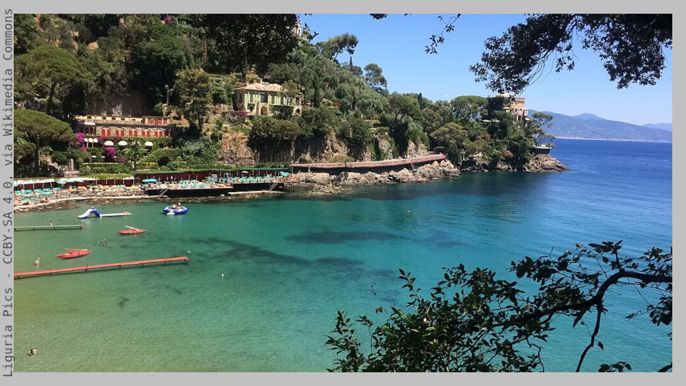 The cove of Paraggi and its christal-clear waters