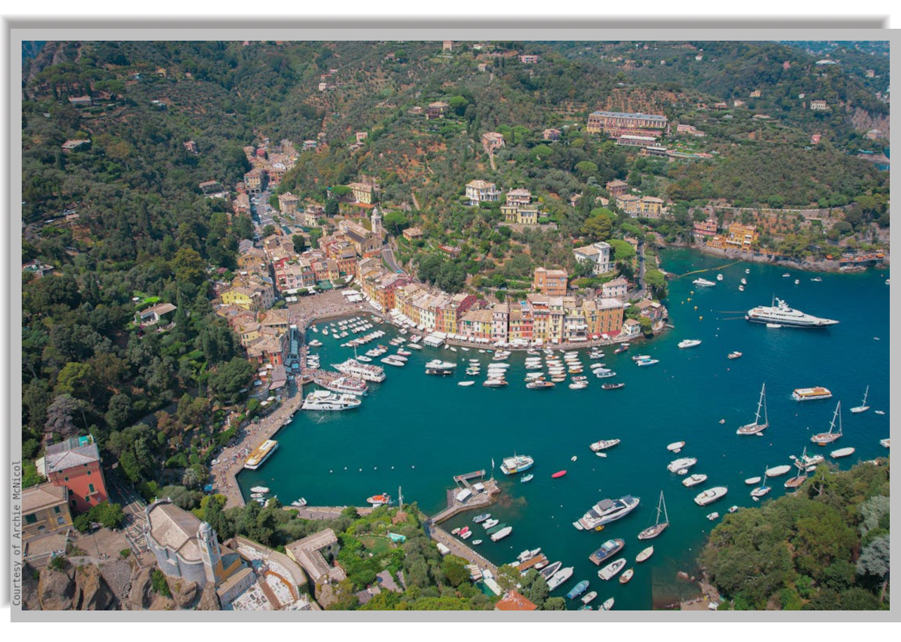 Portofino Cove, view from above
