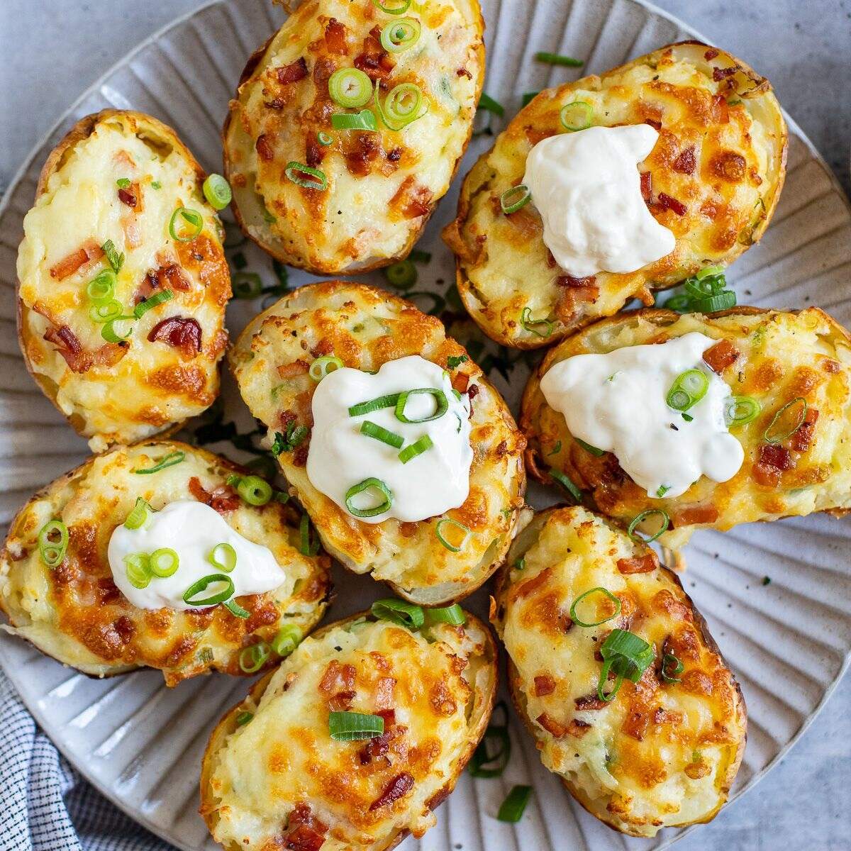 Air Fryer Twice Baked Potatoes
