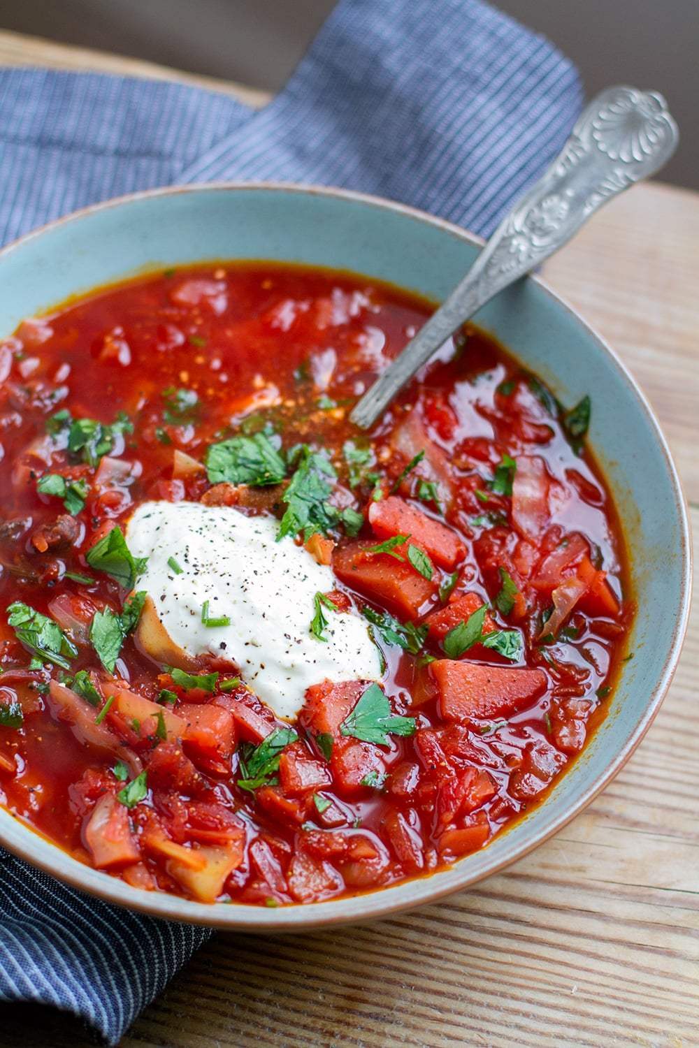 Instant Pot Borscht (Beet & Cabbage Soup)