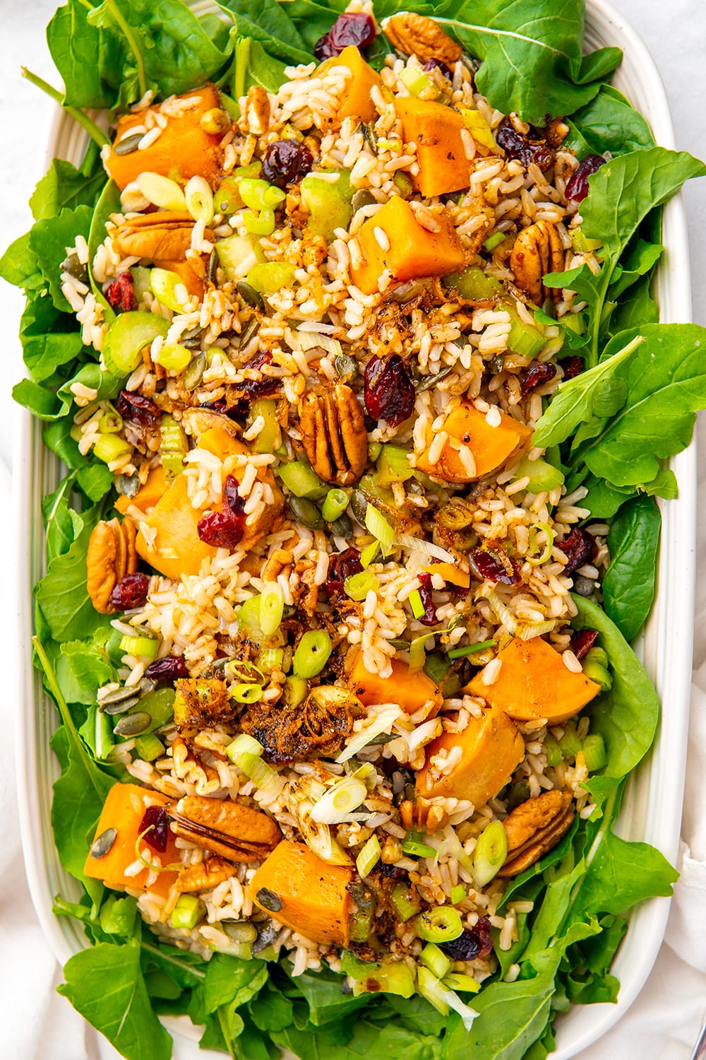 brown rice cranberry salad