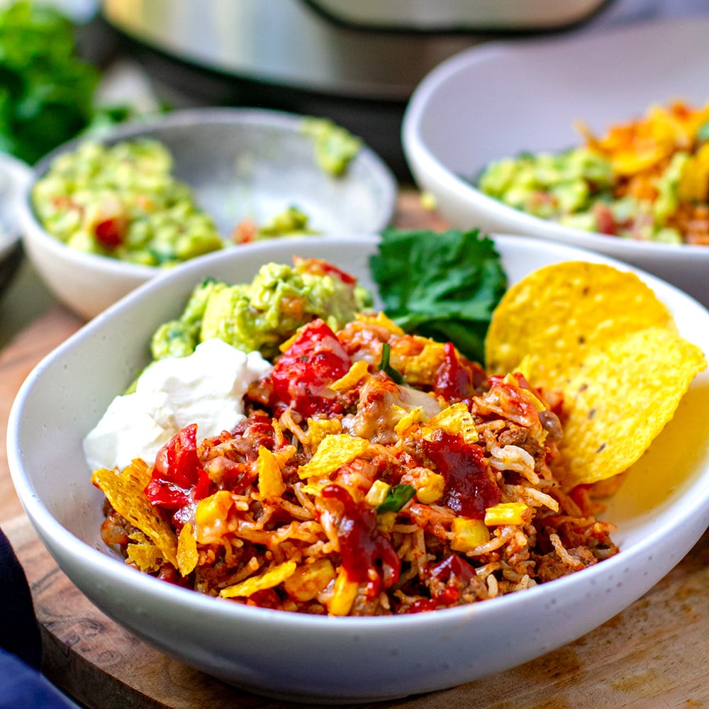 Instant Pot Beef and Rice Casserole