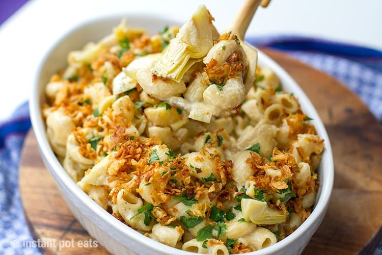 vegan Instant Pot mac and cheese 