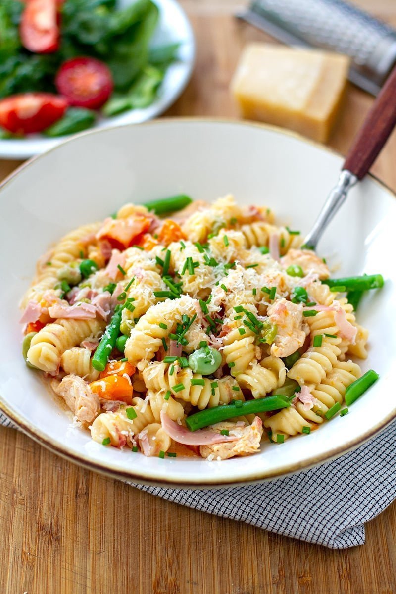 Instant Pot Chicken, Ham & Vegetable Pasta