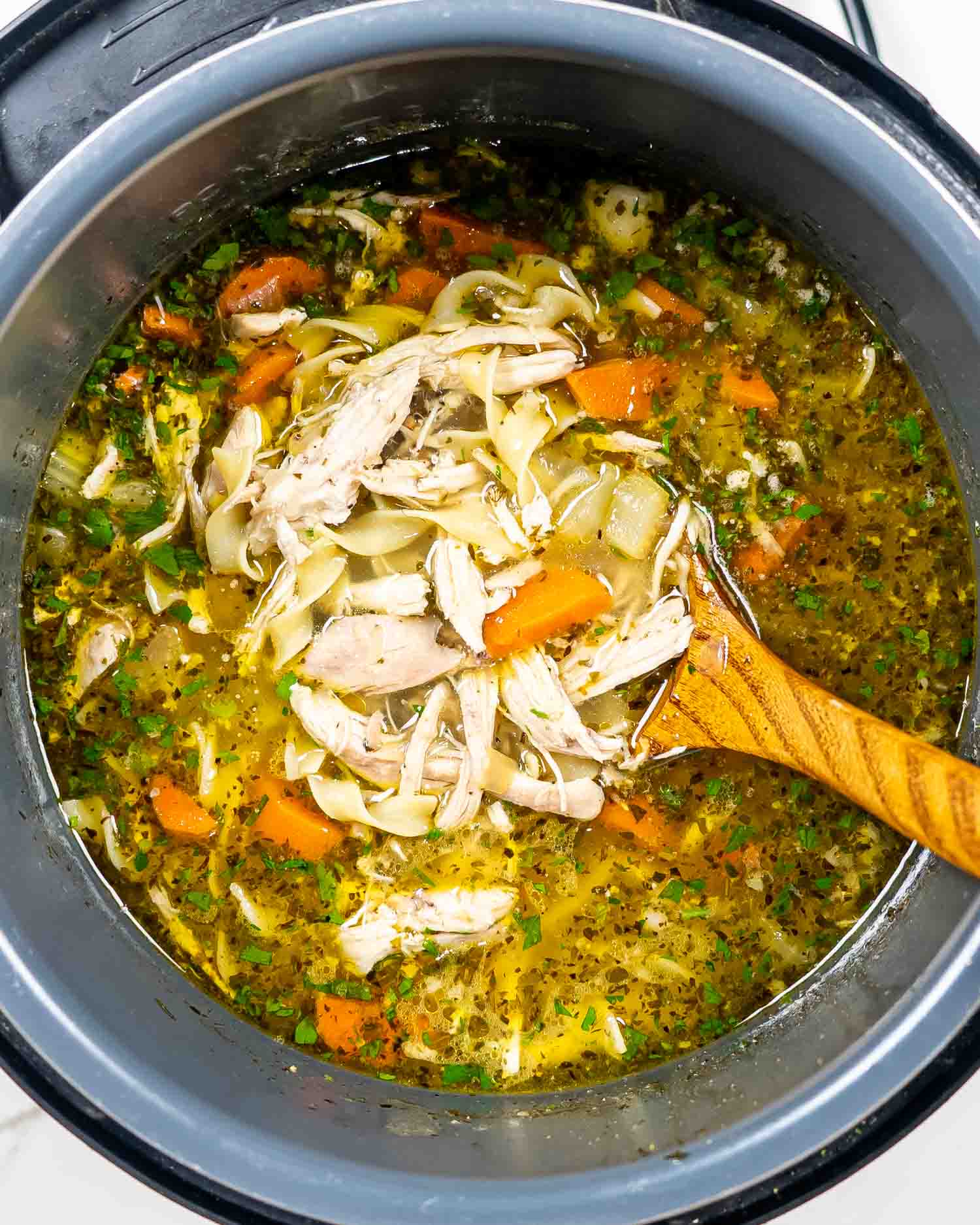 Classic Chicken Wide Noodle Soup