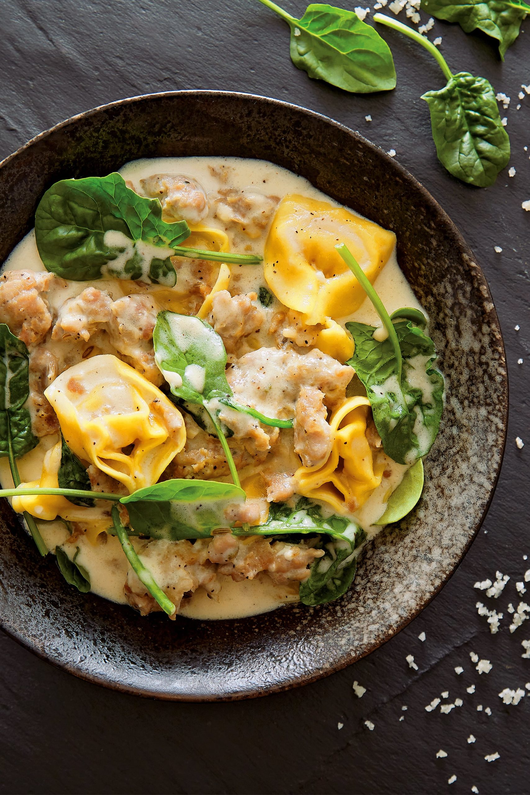 Instant Pot tortellini alfredo with Italian sausage