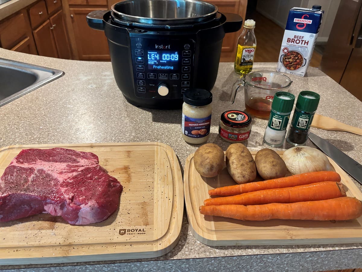 How to cook frozen pot roast in an Instant Pot?