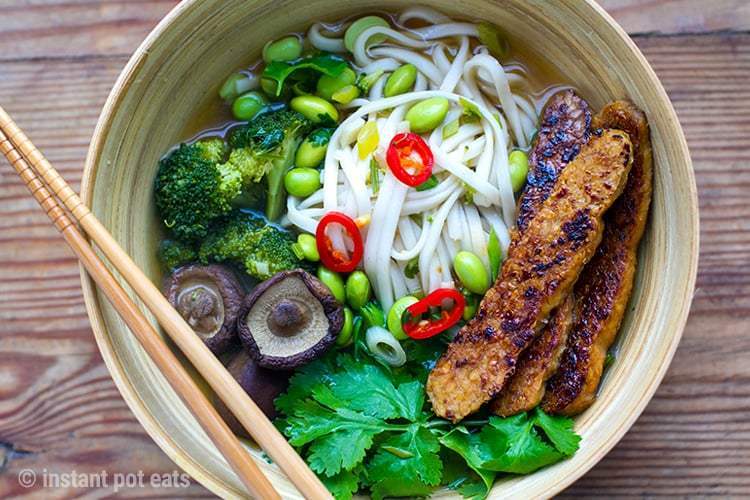 Vegan Instant Pot Udon Soup