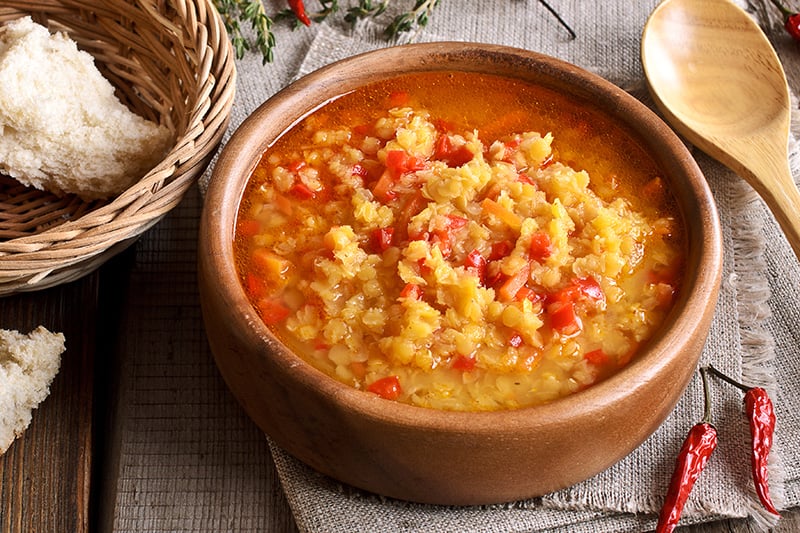 Low- Calorie Lentil Soup