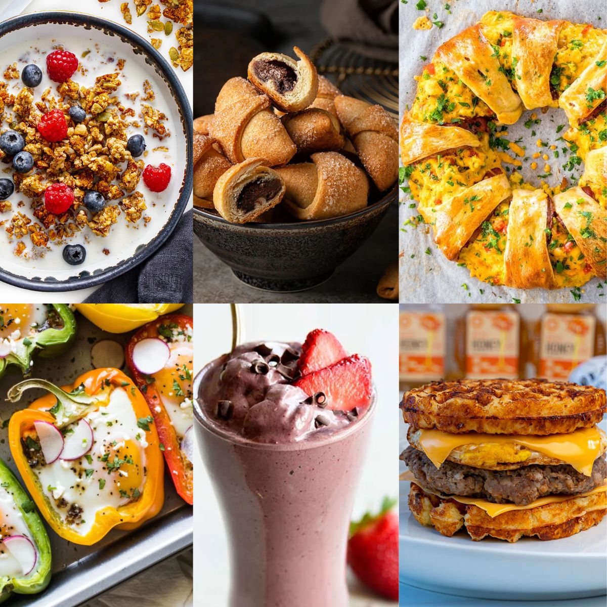6 featured photos from 33 Low Carb Breakfast Ideas