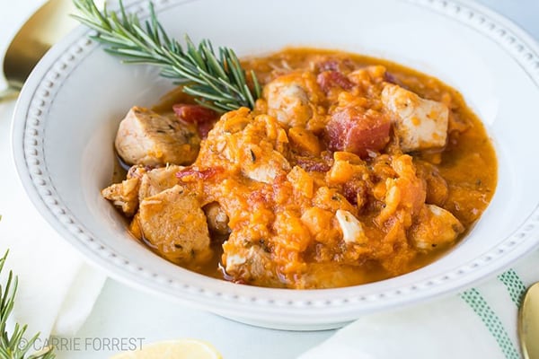 Instant Pot Chicken and Sweet Potatoes Stew