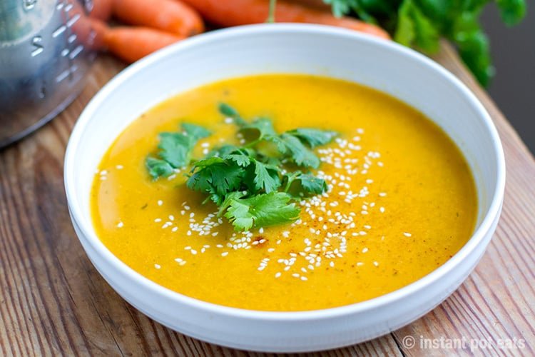 Carrot Lemongrass & Cilantro Soup