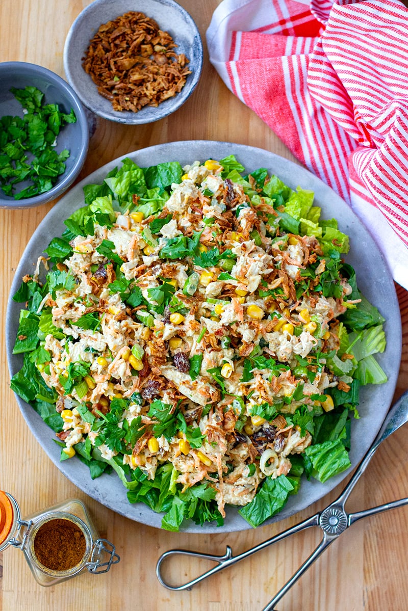 Brazilian-inspired curry chicken salad 