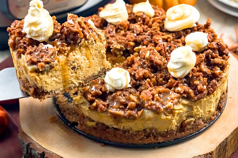 Pumpkin Pecan Cheesecake