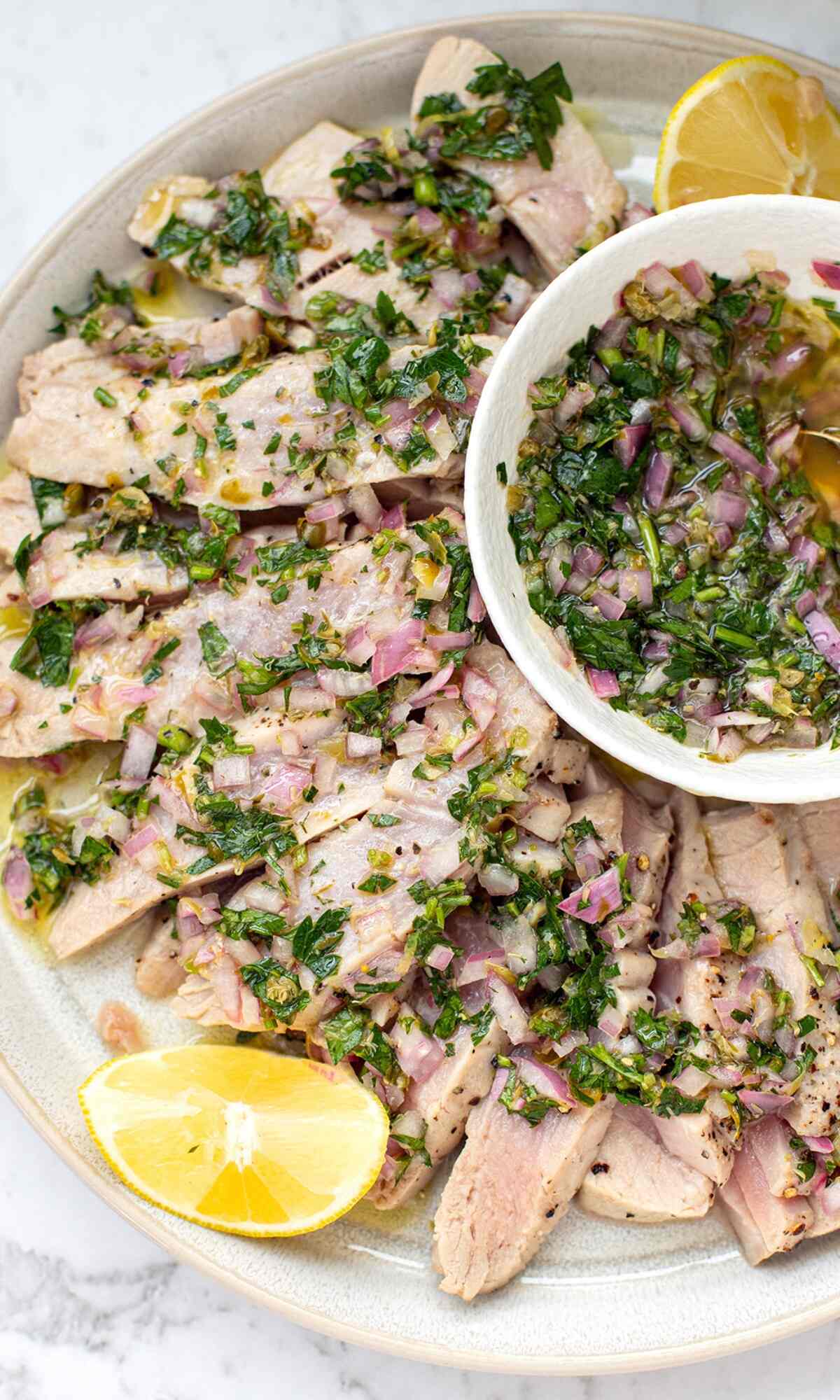 Air Fryer Tuna Steaks 