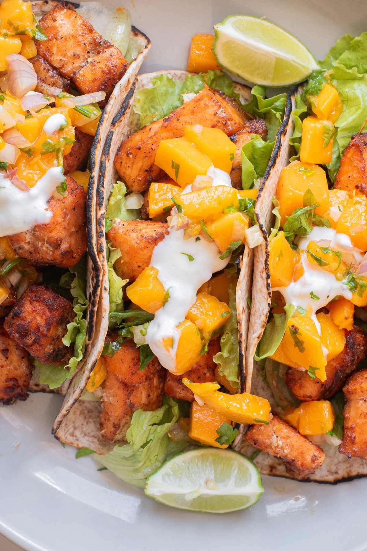 Air Fryer Salmon Tacos