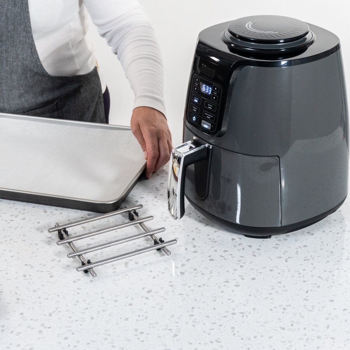 What to put under air fryer to protect counter?