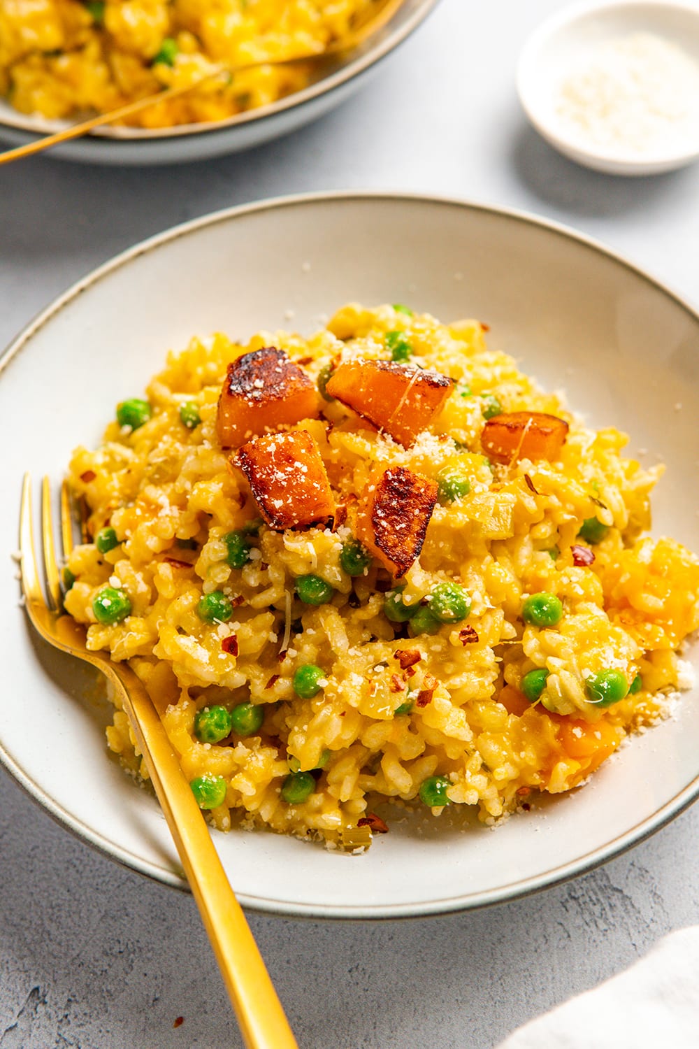 Instant Pot Kabocha Squash & Pea Risotto