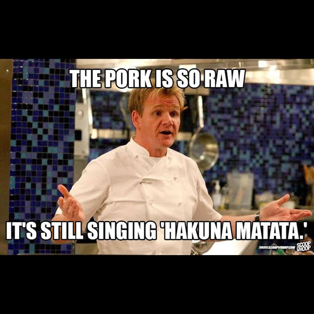The pork is so raw it's still singing “Hakuna Matata“.