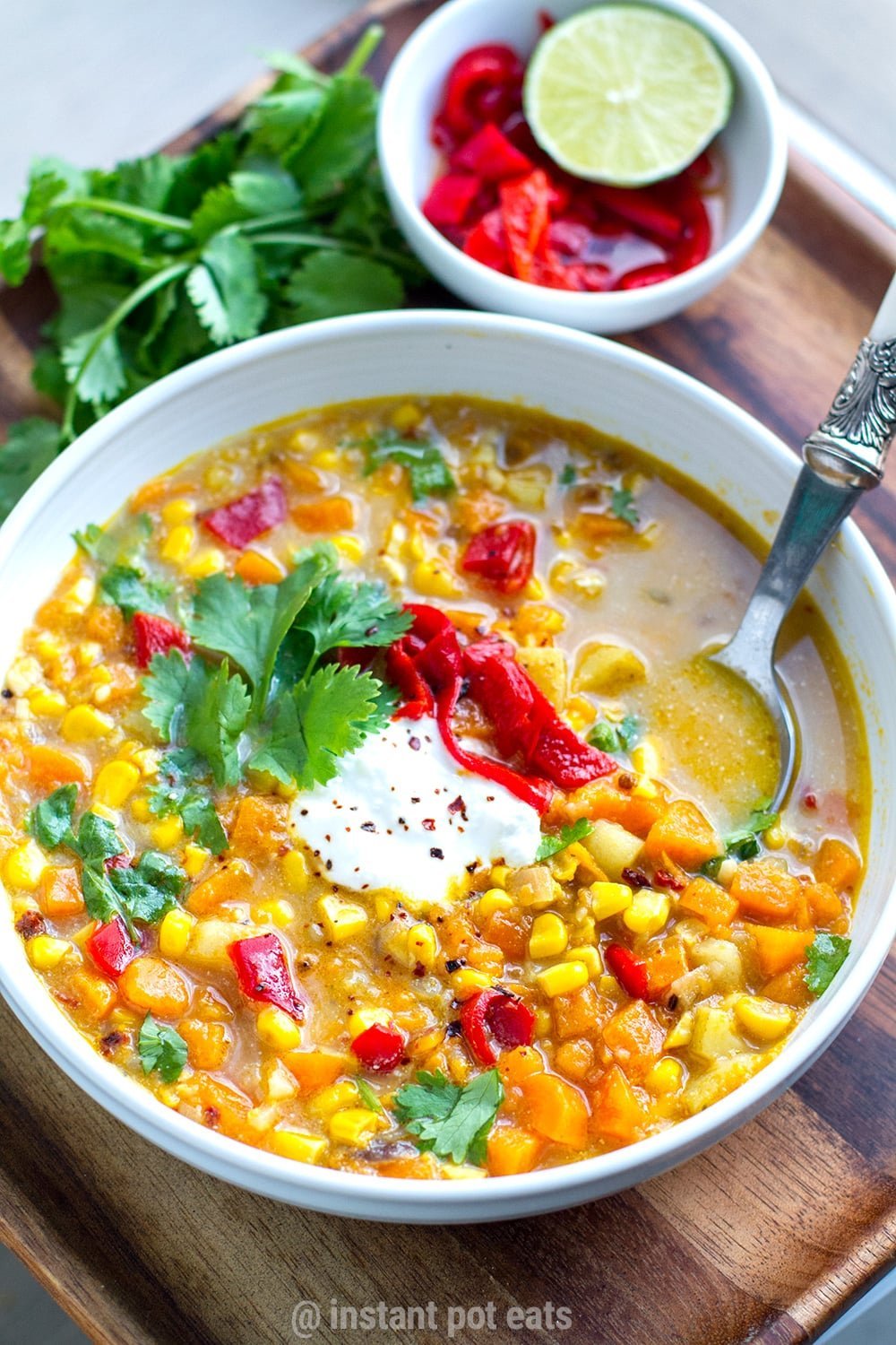  Instant Pot Sweet Potato & Corn Soup