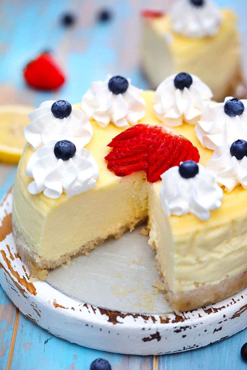 Instant Pot Lemon Cheesecake