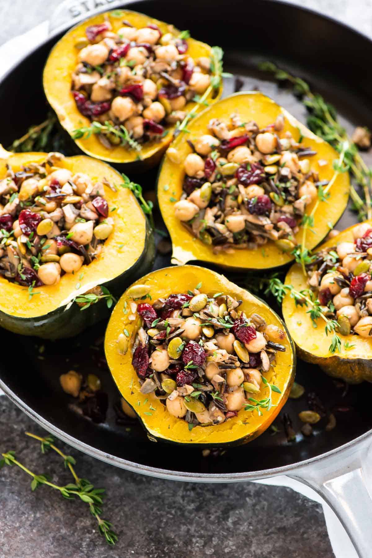 Instant Pot Stuffed Acorn Squash