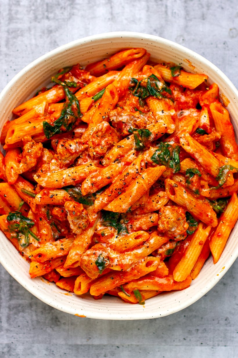 Instant Pot Pasta With Tomato Meatballs