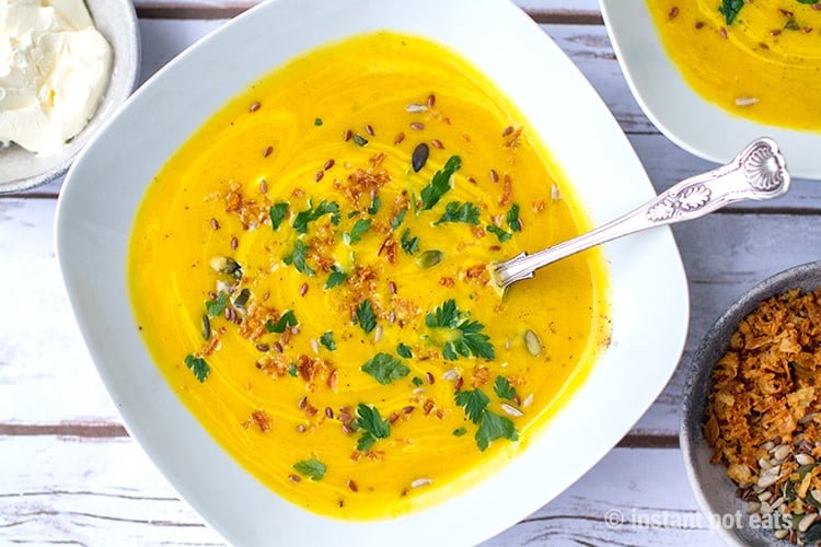 Instant Pot butternut squash soup